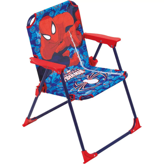 Silla Spiderman plegable infantil para interior exterior playa piscina 38X32X53CM
