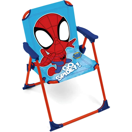 Silla Spidey plegable infantil para interior exterior playa piscina 38X32X53CM