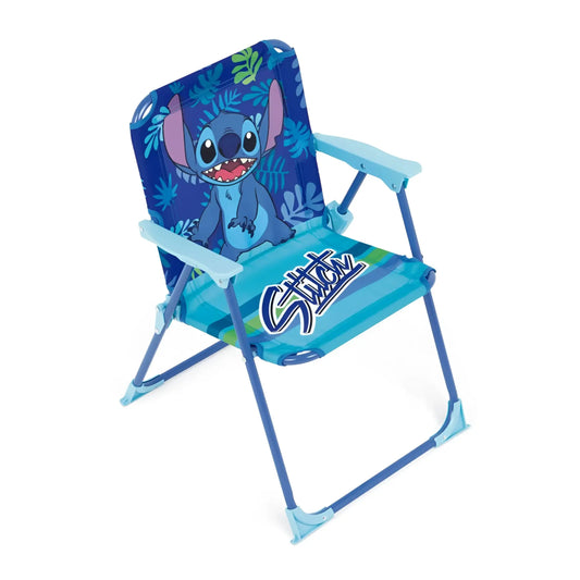 Silla Stitch plegable infantil para interior exterior playa piscina 38X32X53CM