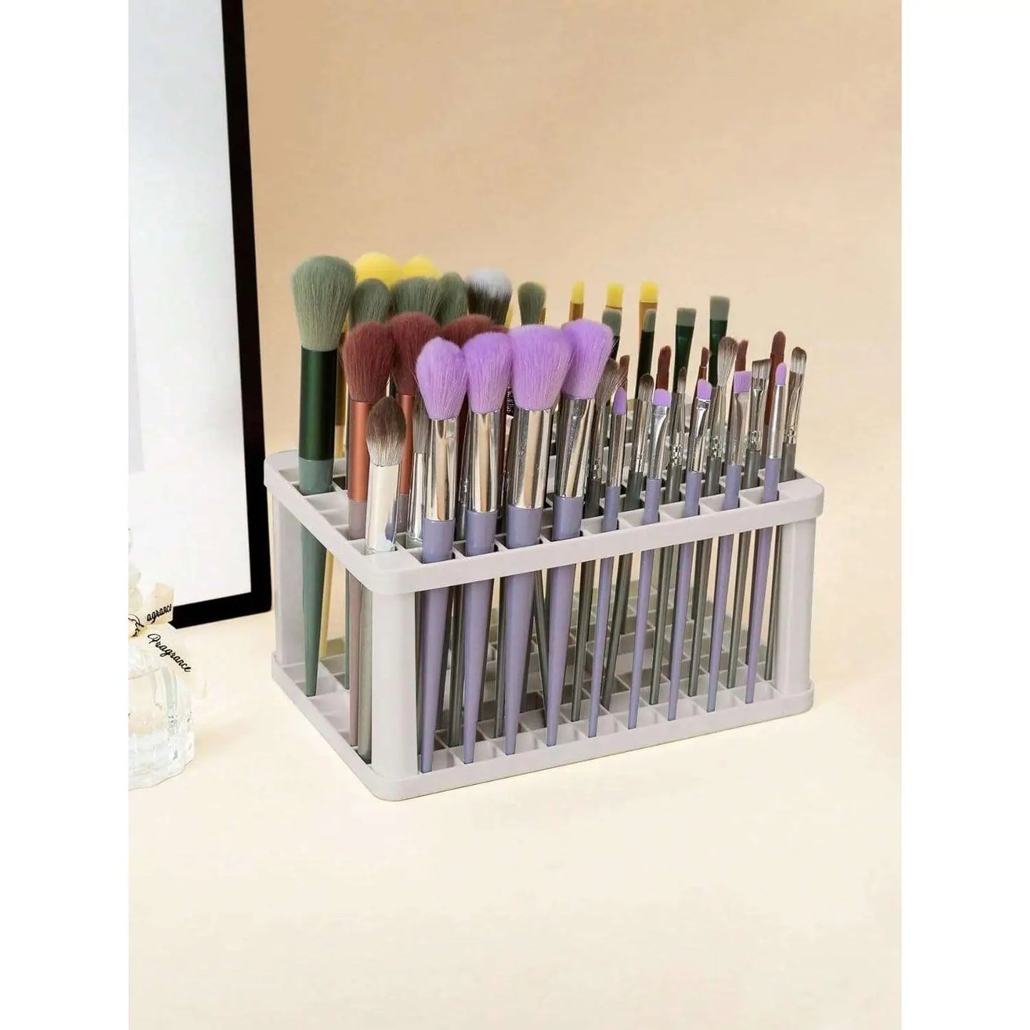 Soporte de almacenamiento para brochas y pinceles maquillaje organizador escritorio