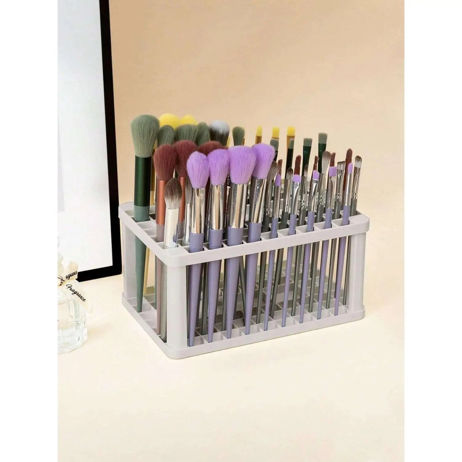 Soporte de almacenamiento para brochas y pinceles maquillaje organizador escritorio