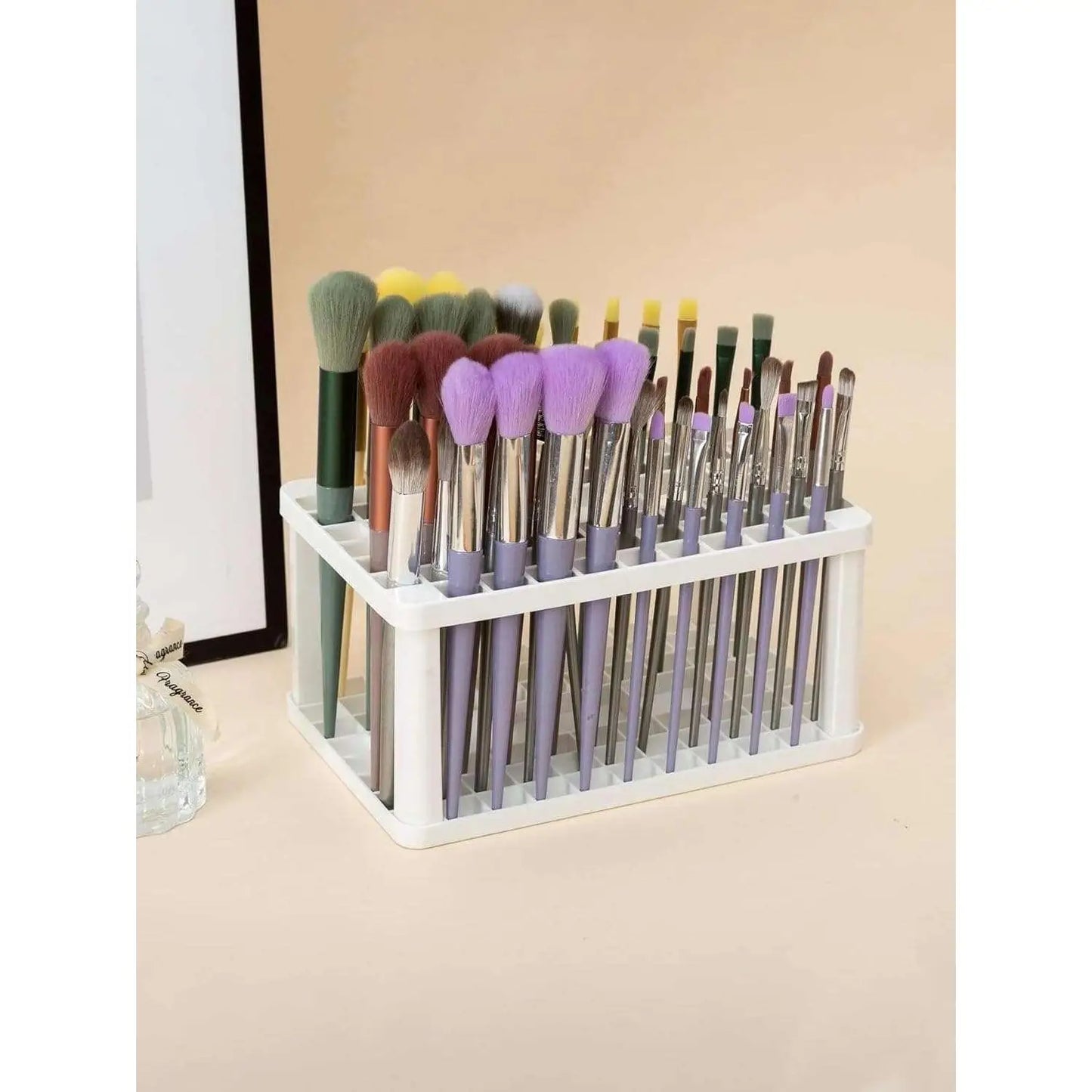 Soporte de almacenamiento para brochas y pinceles maquillaje organizador escritorio