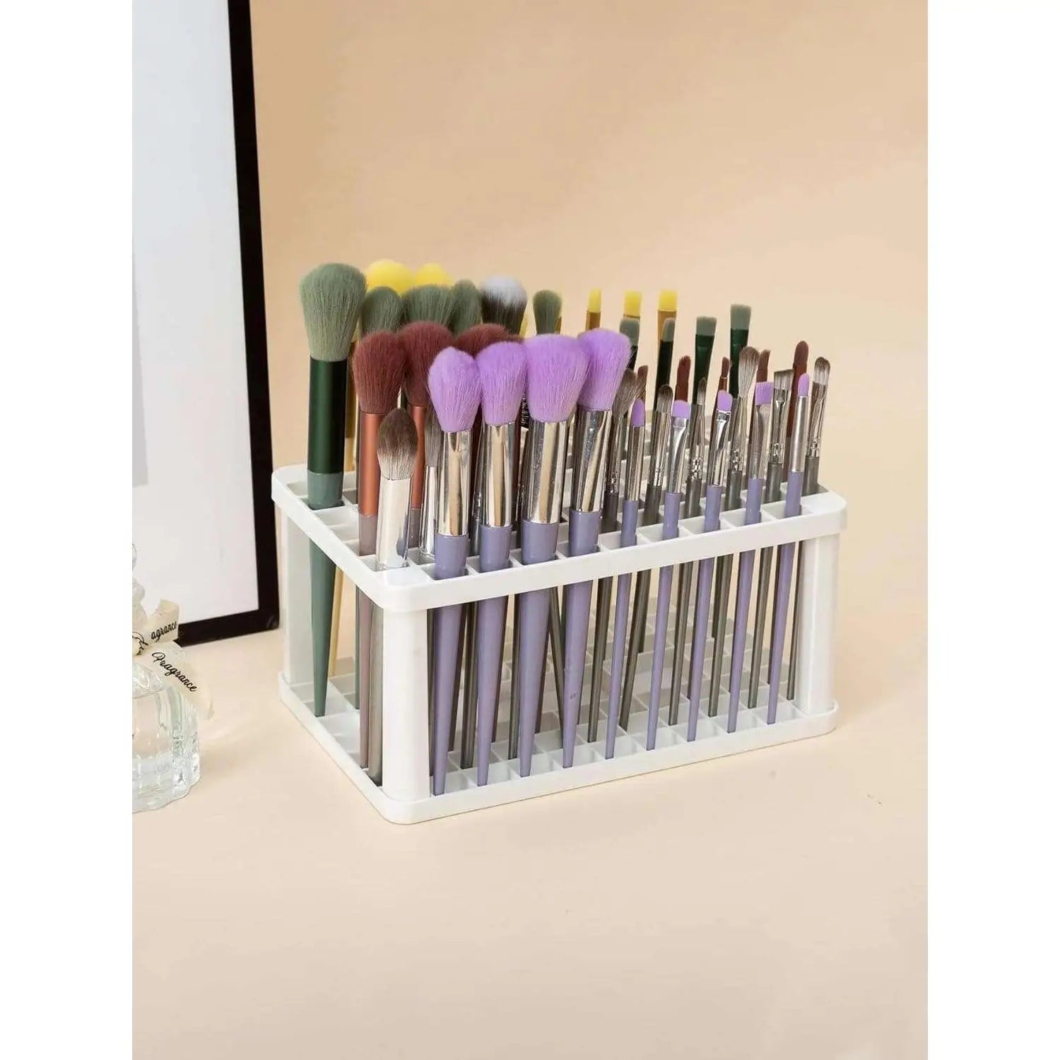 Soporte de almacenamiento para brochas y pinceles maquillaje organizador escritorio