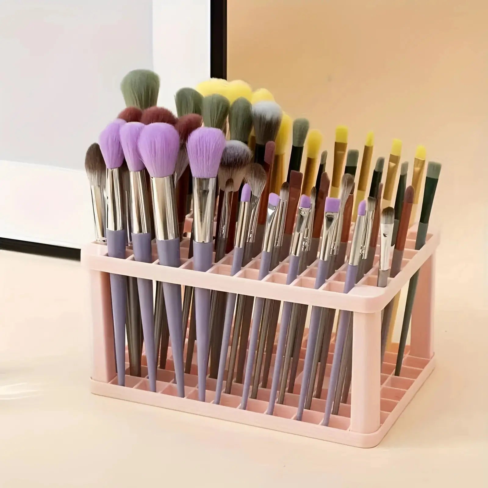 Soporte de almacenamiento para brochas y pinceles maquillaje organizador escritorio