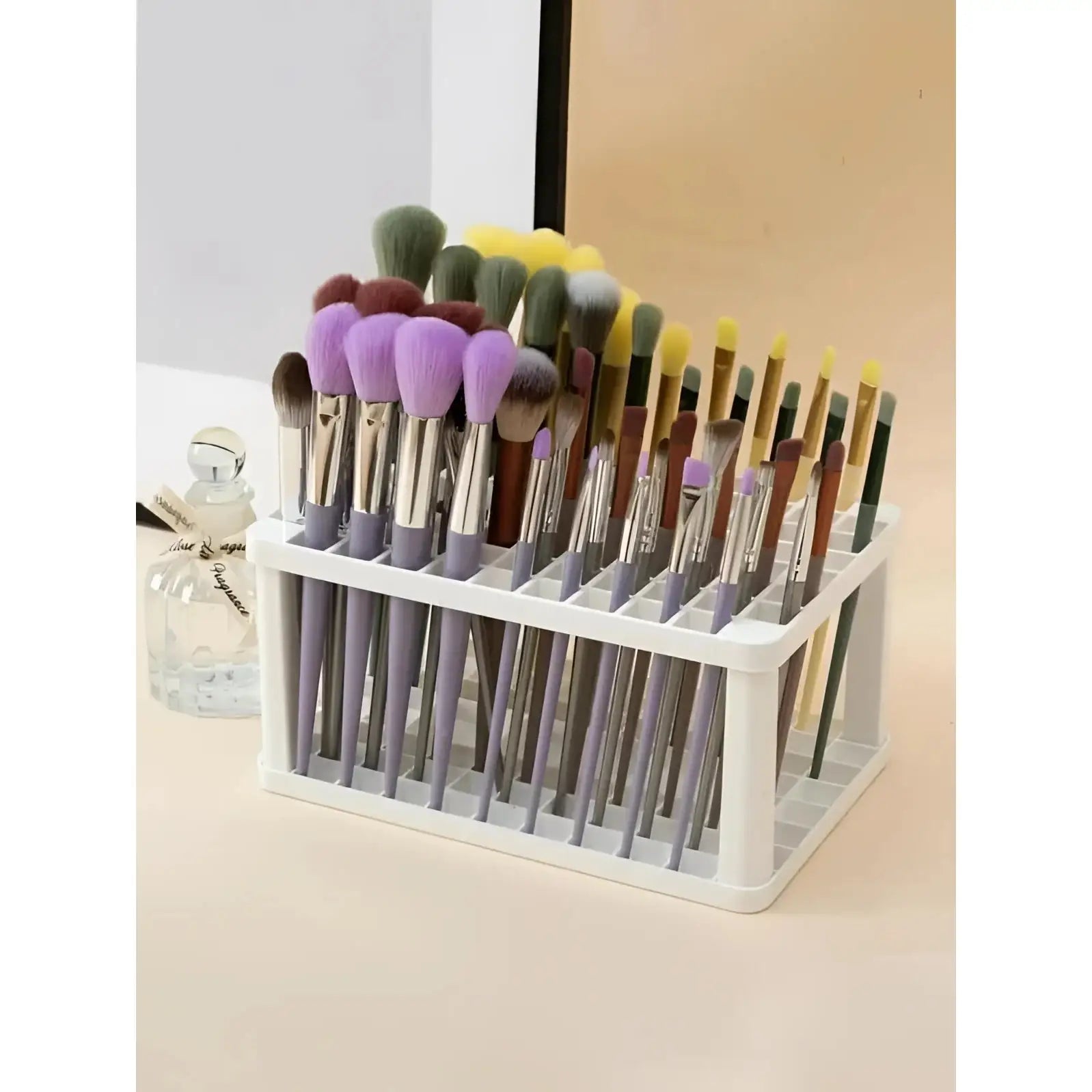Soporte de almacenamiento para brochas y pinceles maquillaje organizador escritorio