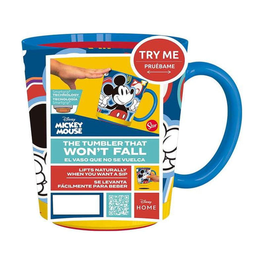 Taza antivuelco infantil Mickey Mouse Disney 410ml con Smart Grip
