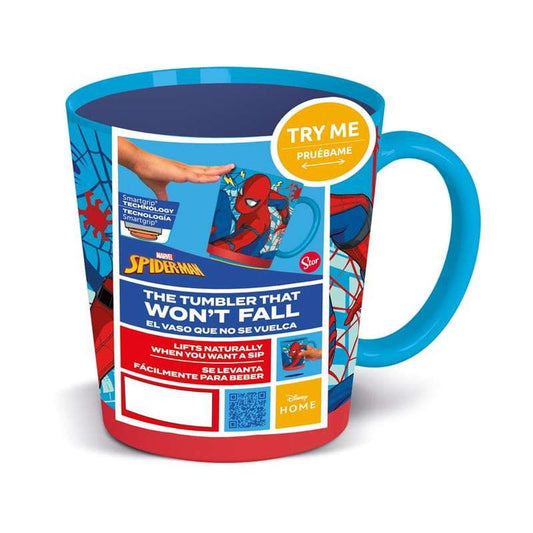 Taza antivuelco infantil Spiderman Marvel 410ml con Smart Grip