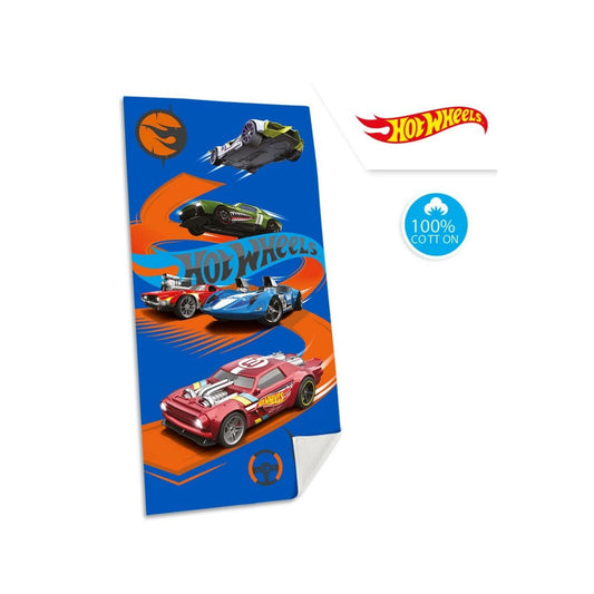 Toalla algodón HOT WHEELS 70x140cm playa o piscina