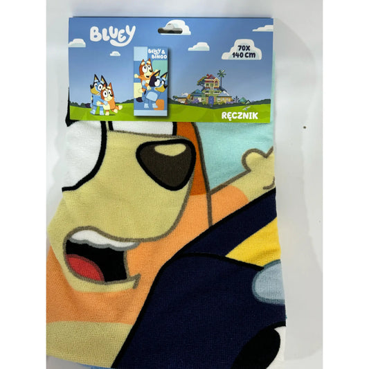 Toalla Playa Piscina Bluey Caballito 70x140cm infantil de microfibra para niños