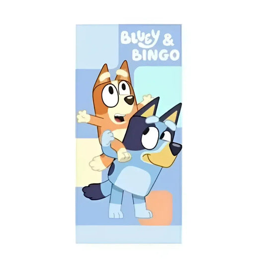 Toalla Playa Piscina Bluey Caballito 70x140cm infantil de microfibra para niños