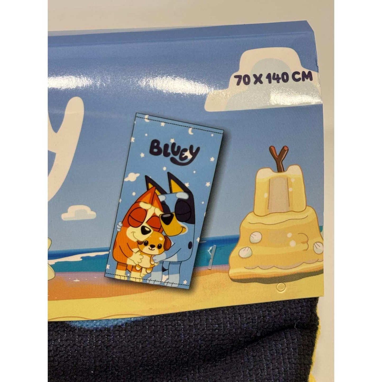 Toalla playa piscina infantil Bluey de microfibra