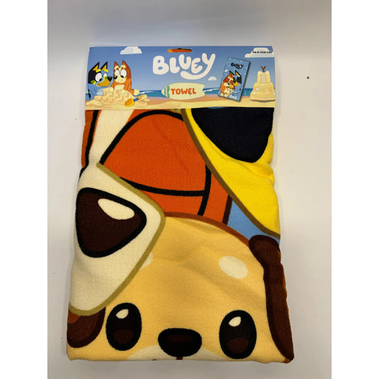 Toalla Playa Piscina Bluey Osito 70x140cm infantil de microfibra para niños