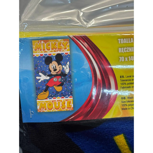 Toalla Playa Piscina Disney Mickey 70x140cm infantil de microfibra para niños - Everest Sky