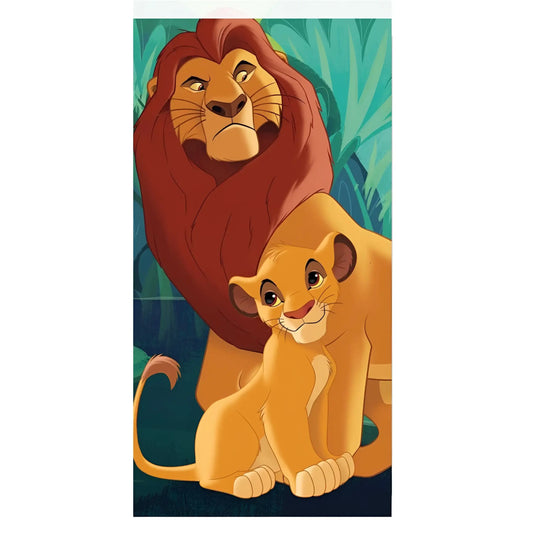 Toalla Playa Piscina Disney Rey Leon 70x140cm infantil de microfibra para niños - leon