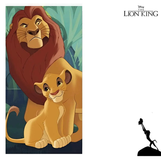 Toalla Playa Piscina Disney Rey Leon 70x140cm infantil de microfibra para niños - leon