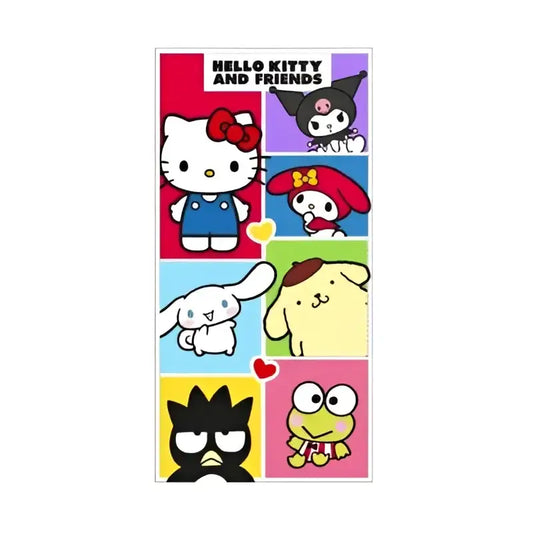 Toalla Playa Piscina Hello Kitty 70x140cm infantil de microfibra para niños