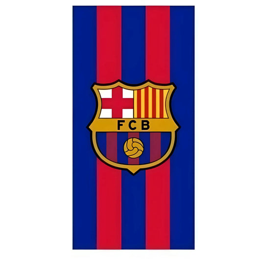 Toalla Playa Piscina Infantil FC Barcelona 100x180cm de microfibra para niños y adultos