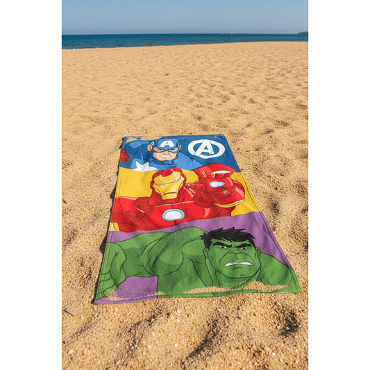 Toalla playa piscina infantil Marvel Avengers 70x140cm