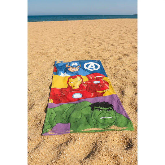 Toalla playa piscina infantil Marvel Avengers 70x140cm