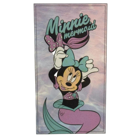 Toalla playa piscina infantil Minnie Mouse Disney sirena 70x140cm