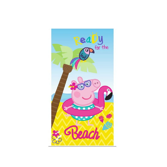 Toalla Playa Piscina infantil Peppa Pig beach 70x140cm