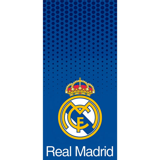 Toalla Playa Piscina Infantil Real Madrid CF algodón de 75x150cm