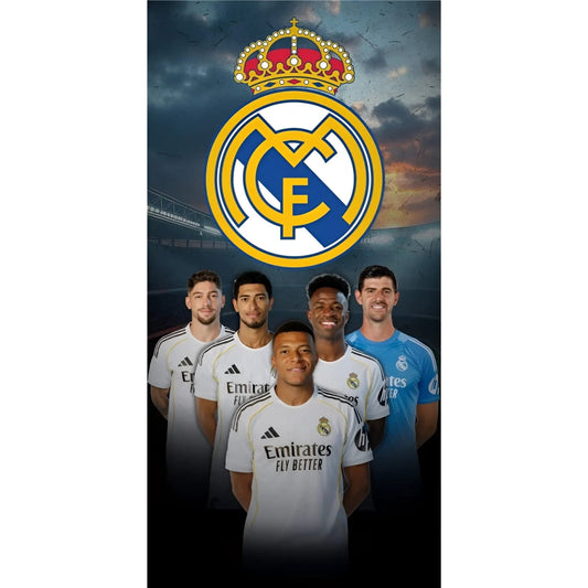 Toalla Playa Piscina infantil Real Madrid jugadores 70x140cm