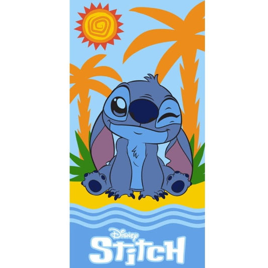 Toalla Playa Piscina infantil STITCH guiño 70x140cm