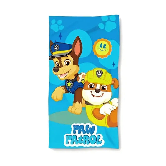 Toalla Playa Piscina Patrulla Canina Chase y Rubble 70x140cm infantil de microfibra para niños