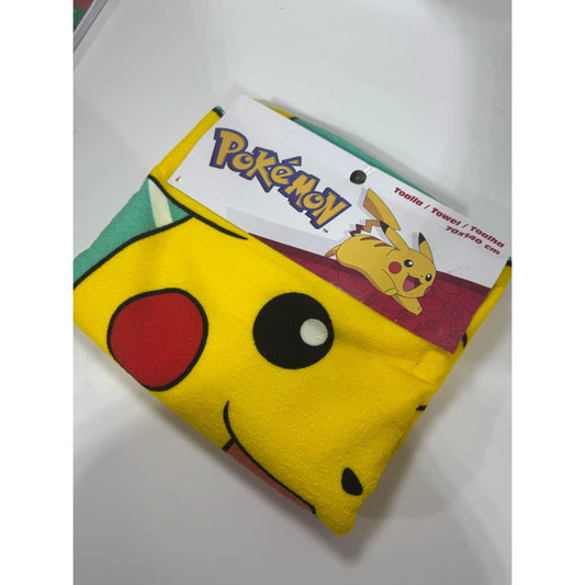 Toalla Playa Piscina Pokémon Pikachu Pika 70x140cm infantil de microfibra para niños