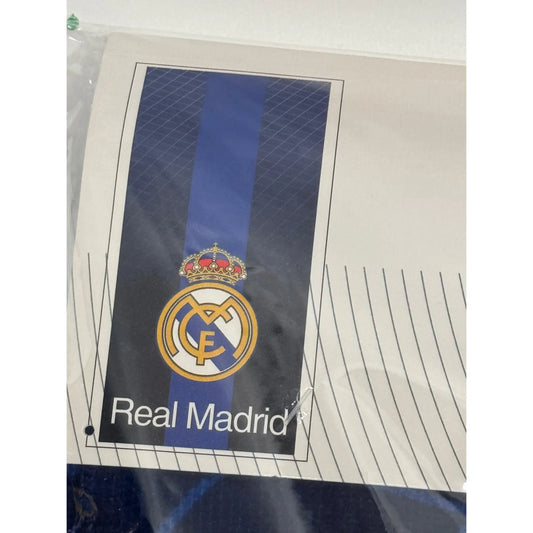Toalla Playa Piscina Real Madrid Azul 70x140cm infantil de microfibra para niños
