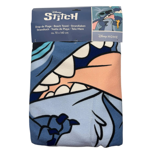 Toalla Playa Piscina Stitch Helados 70x140cm infantil de microfibra para niños