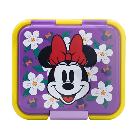 Tupper sandwichera infantil Minnie Mouse con tres compartimentos - Sandwichera