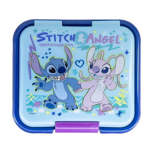 Tupper sandwichera infantil Stitch con tres compartimentos - Sandwichera