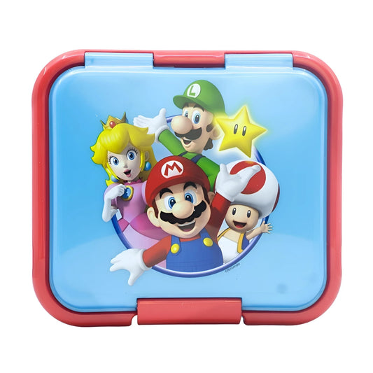 Tupper sandwichera infantil Super Mario con tres compartimentos - Sandwichera