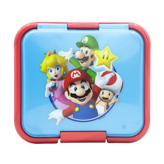 Tupper sandwichera infantil Super Mario con tres compartimentos - Sandwichera