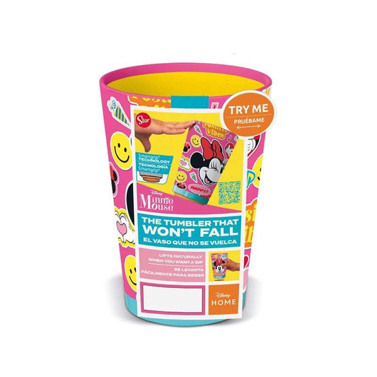 Vaso antivuelco infantil Minnie Mouse Disney 470ml con Smart Grip