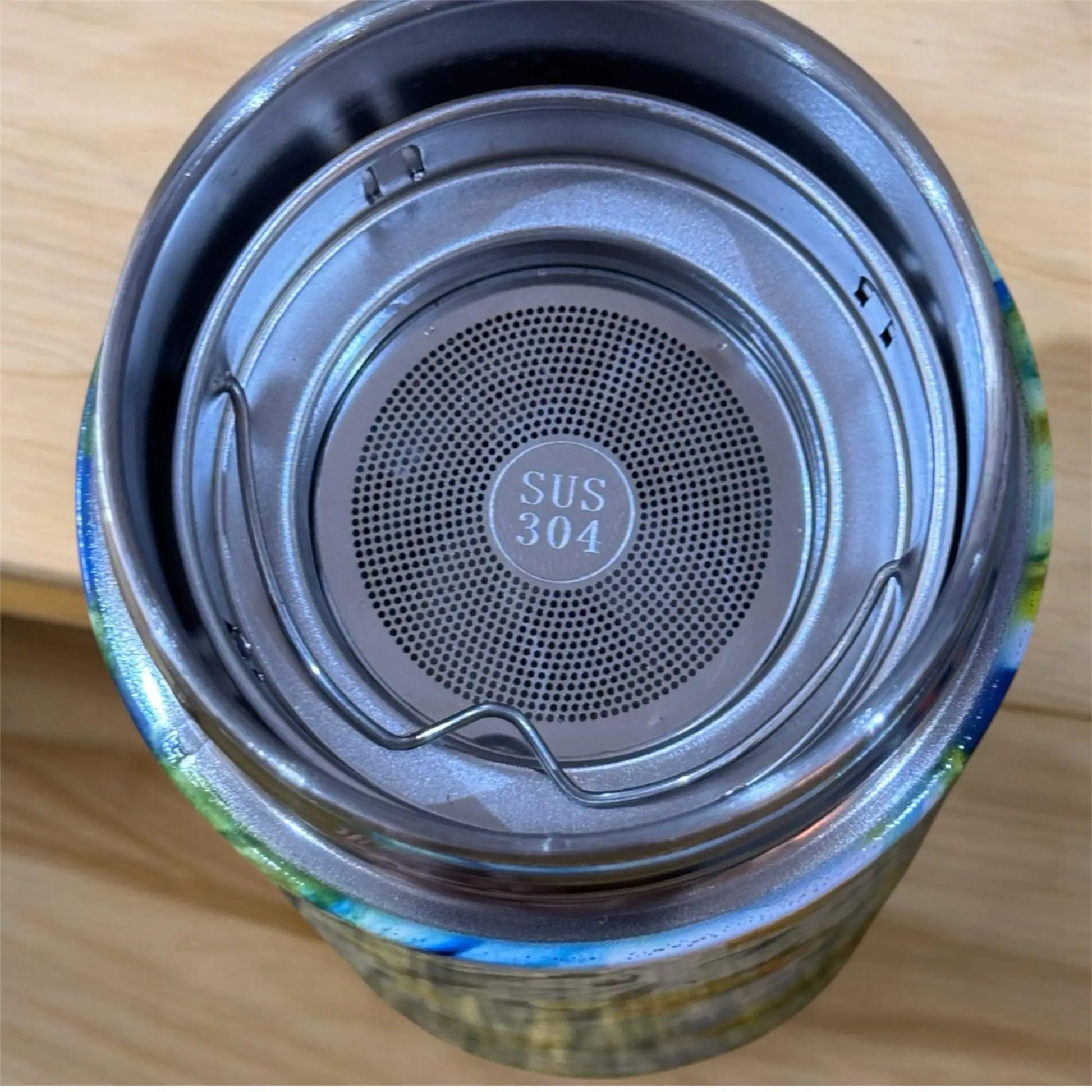 Vaso Térmico Acero Inoxidable Quokka 400ml Blue Peonies Taza Reutilizable Café Te Frío y Caliente bebidas