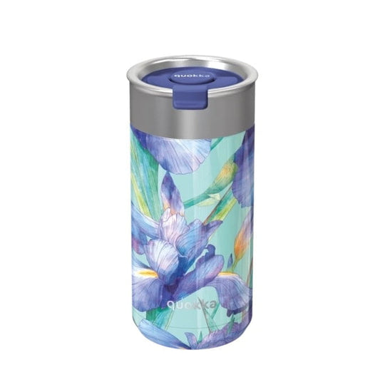Vaso Térmico Acero Inoxidable QUOKKA BOOST Blue Irises 400ML