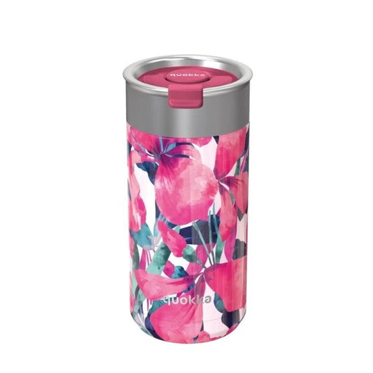 Vaso Térmico Acero Inoxidable QUOKKA BOOST Pink Bloom 400ML
