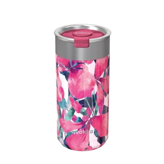 Vaso Térmico Acero Inoxidable QUOKKA BOOST Pink Bloom 400ML