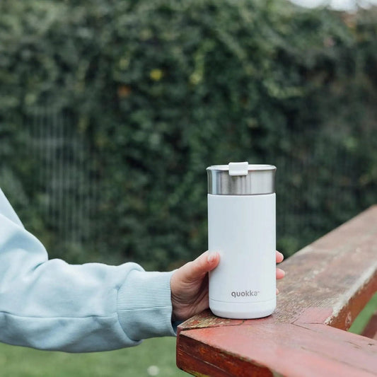 Vaso Térmico Acero Inoxidable QUOKKA BOOST WHITE 400ML