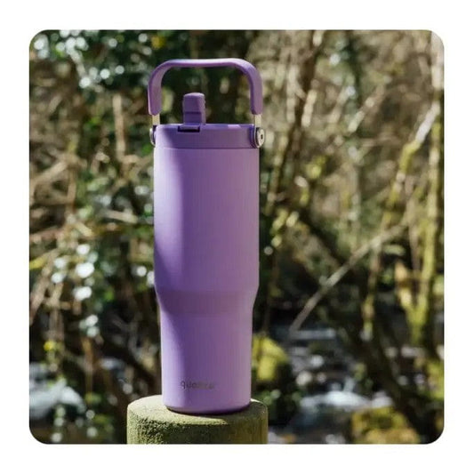 Vaso térmico Quokka CORE Purple 860ML de acero inoxidable con asa - Botella