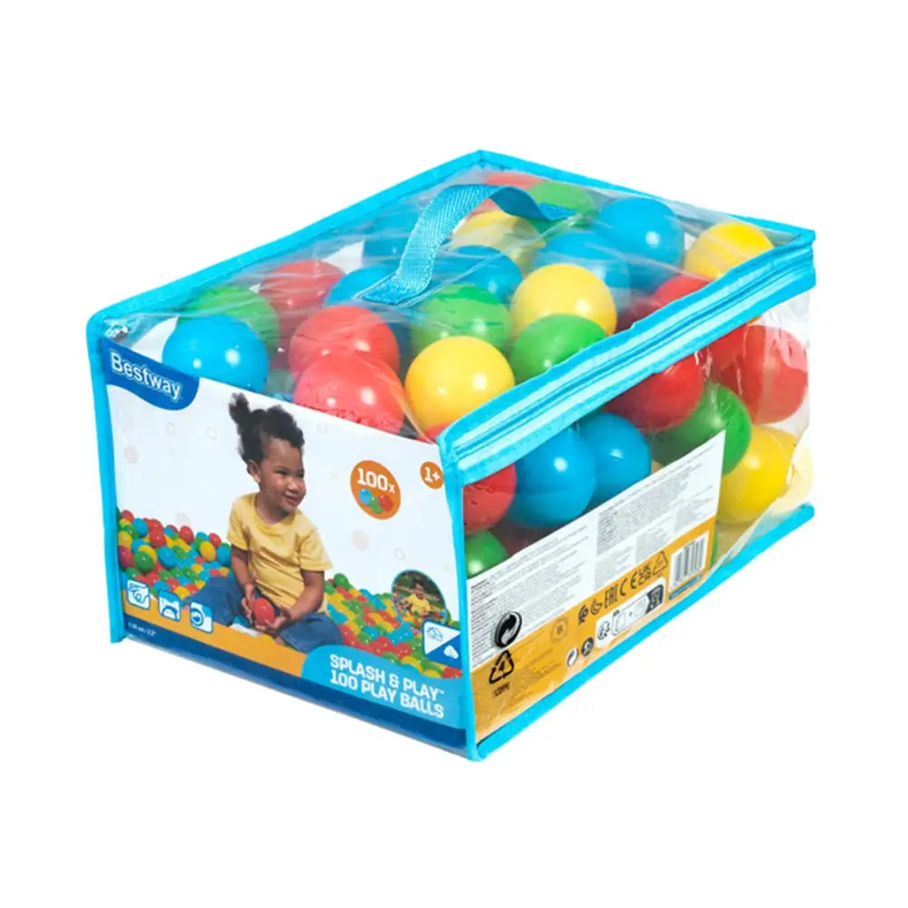 100 pelotas BESTWAY para piscina o parque de bolas 5,85cm Pelotas
