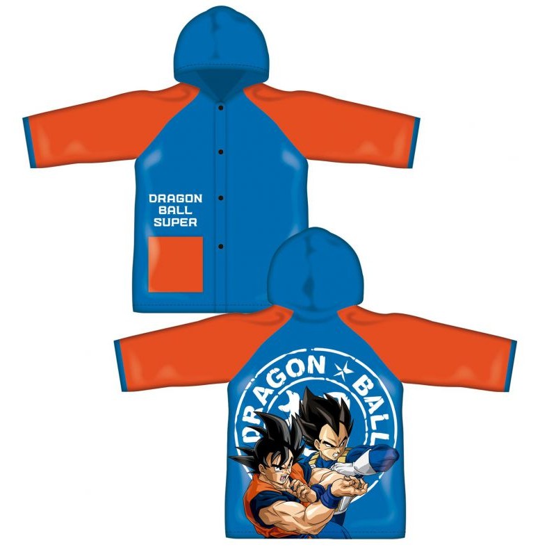 Poncho chubasquero impermeable de Dragon Ball con capucha talla 4