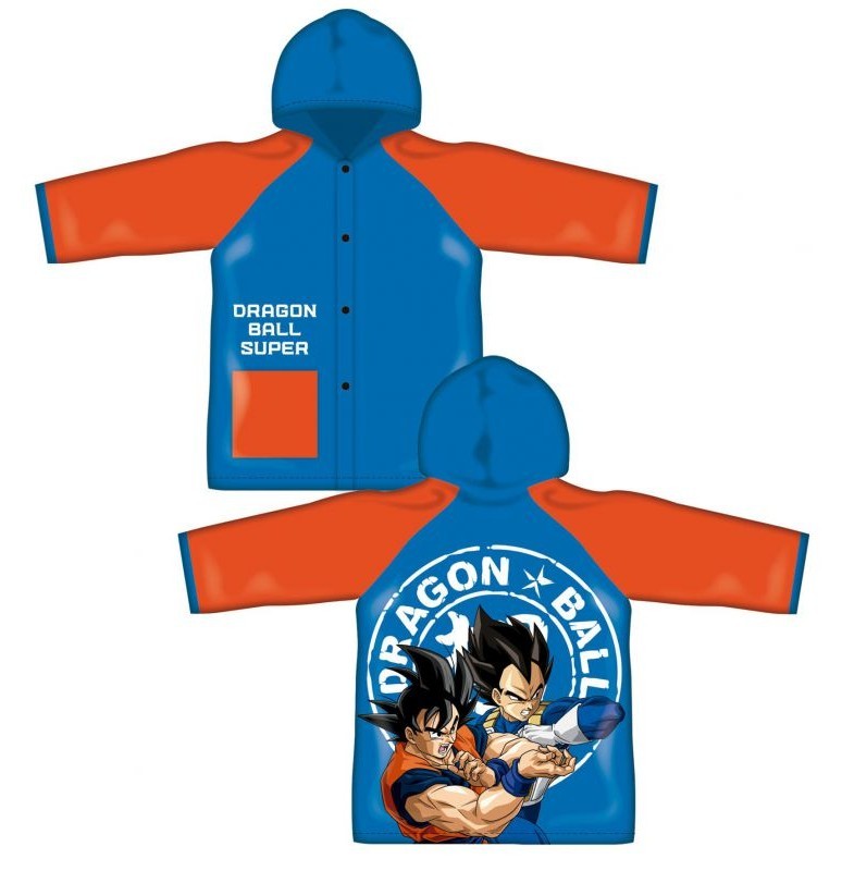 Poncho chubasquero impermeable de Dragon Ball con capucha talla 4