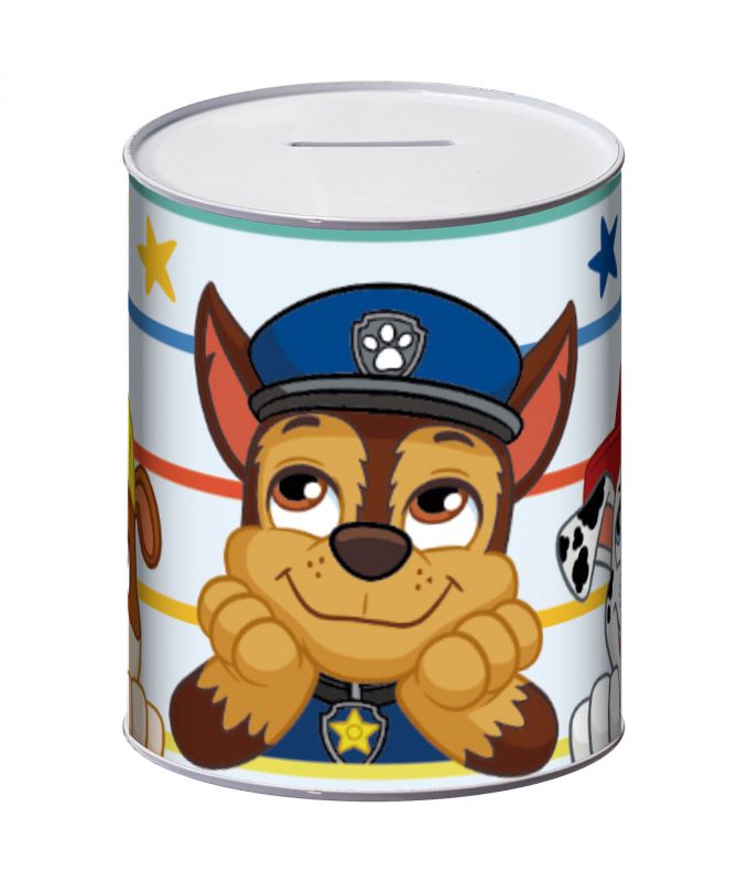 Hucha de metal Patrulla canina 10x10x12cm