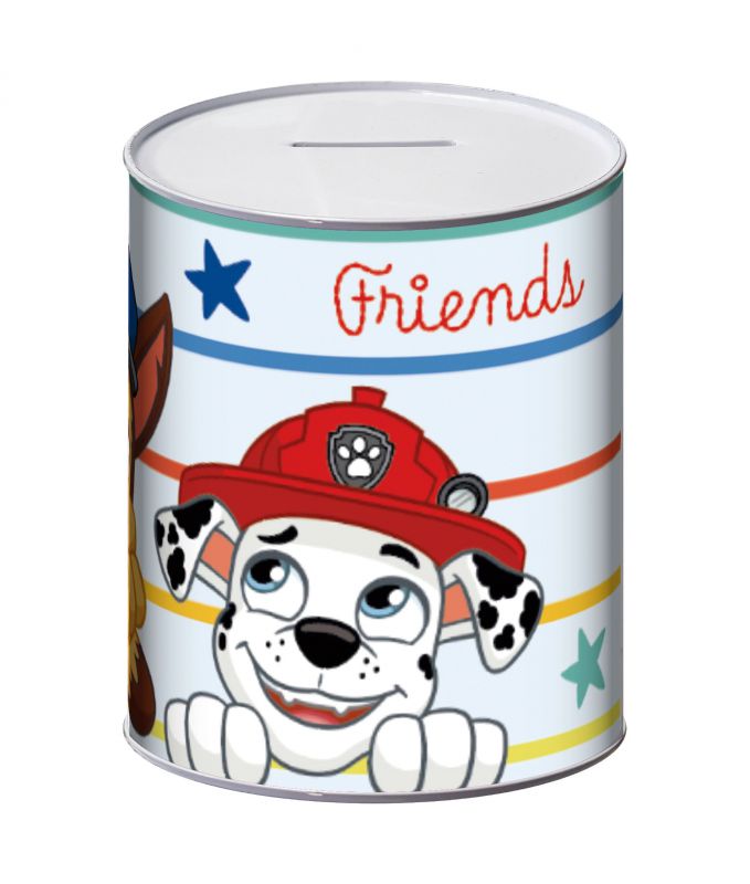Hucha de metal Patrulla canina 10x10x12cm
