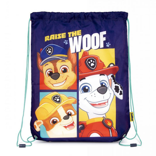 Bolsa gym saco de cuerdas Patrulla canina de 33x44cm