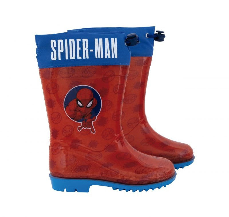 Botas de agua Spiderman con cierre textil talla 28